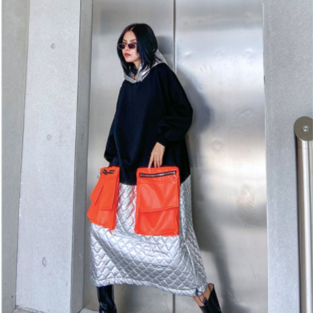 Color Block Patch Work Dress 🚧 - Picture 2 of 5